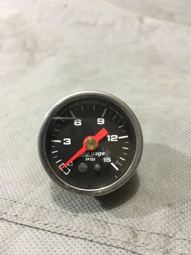 Auto meter mechanical fuel pressure gauge