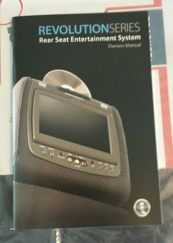 Invision manual for revolution headrest monitor system rear seat entertainment