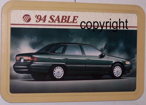 Promo dealership showroom sign 1994/94 mercury sable/ford taurus 3.0/3.8 engine