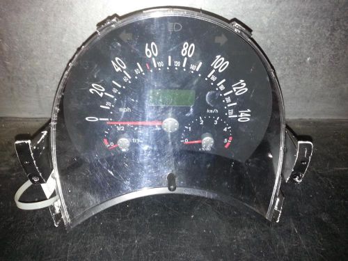 Volkswagen beetle speedometer (cluster), mph, 1.9l (turbo diesel), mt 98 99