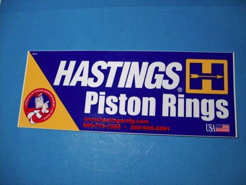 Hastings piston rings decal