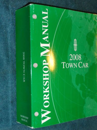 2008 lincoln town car shop manual / original paper service book!
