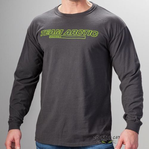 Arctic cat men&#039;s team arctic racing lime long sleeve t-shirt - black - 5273-44_