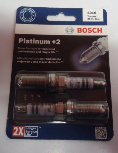 Spark plug-platinum +2 bosch 4316 package of two