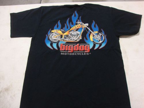 Big dog motorcycles flame chopper shirt 3xl w/ front &amp; back design short sleeve