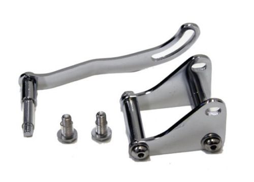 Chevy power steering bracket kit set for short or long water pump chrome steel