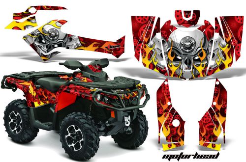 Can am amr racing graphics sticker kits atv canam outlander sst decals 2012 mhed