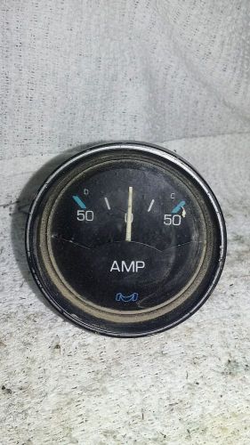 Faria 50 amp gauge ammeter , used black face and bezel