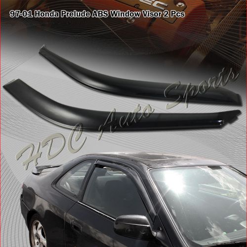 For 1997-2001 honda prelude smoke acrylic door rain deflector shade window visor