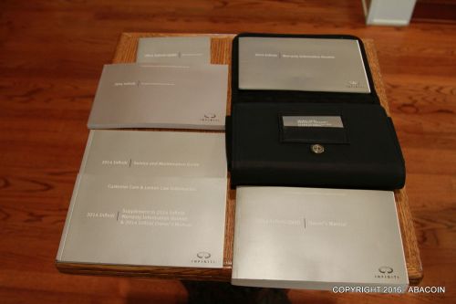 2014 infiniti qx80 owners manual oem navigation users guide books leather case