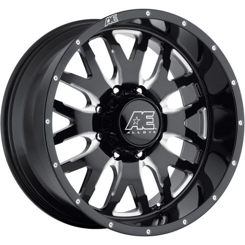 18x9 black american eagle 507 5x5 -11 wheels free passer ct404 33x12.5x18 tires