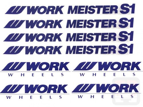 ×4 work wheel decal sticker set work meister s1 rim sticker spoke sticker jdm