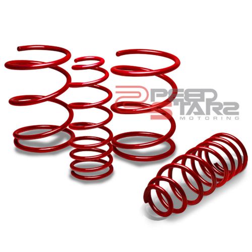 Lancer cs9w 2wd red race suspension coil lowering springs 1.5&#034; front/rear drop