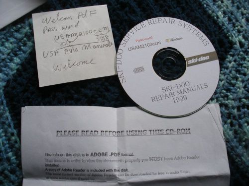 1999 skidoo repair manual  cd
