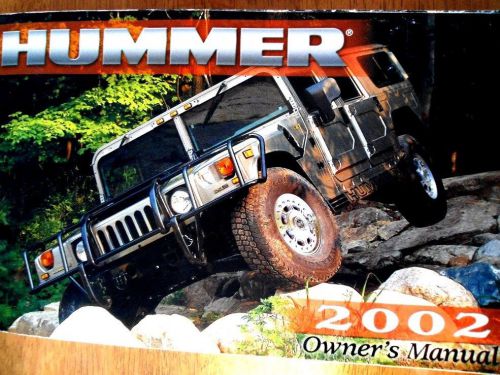 2002 h1 hummer owners manual - book