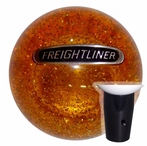Amber glitter freightliner non threaded shift knob blk kit u.s. made