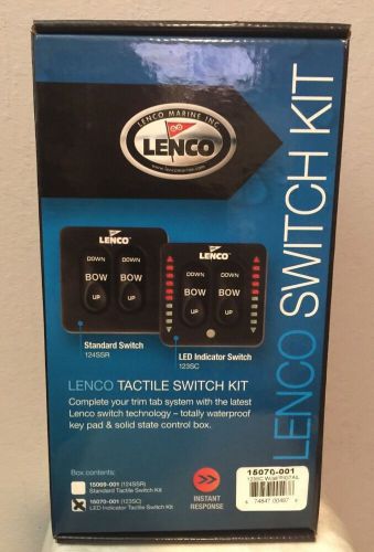 Lenco tactile switch kit w/led indicators &amp; auto retractor 15070-001 brand new!