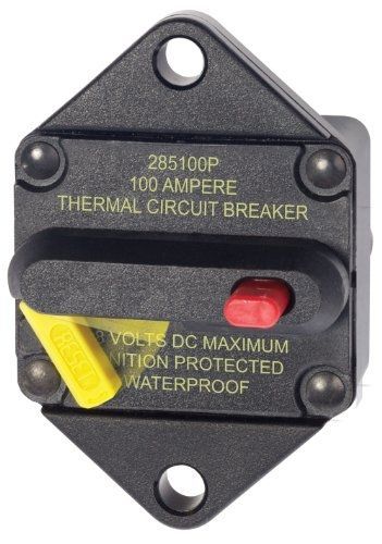 Blue sea systems 285-series panel mount 100a circuit breaker