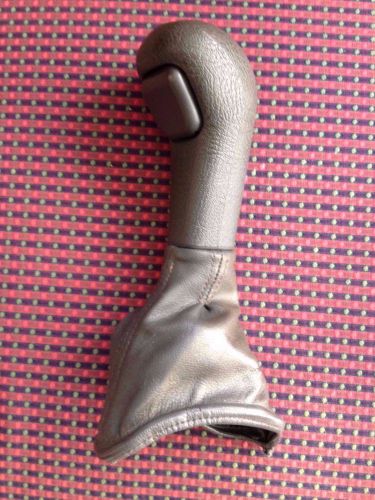 Volvo gray automatic gear shift shifter knob &amp; leather boot s80 s70 v70 c70 s40