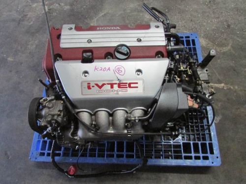 Jdm 02-04 honda integtra type r dohc vtec k20a engine y2m3 6 speed manual trans.