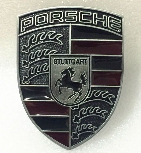 Porsche metal bronze logo badge emblem sticker hood crest badge