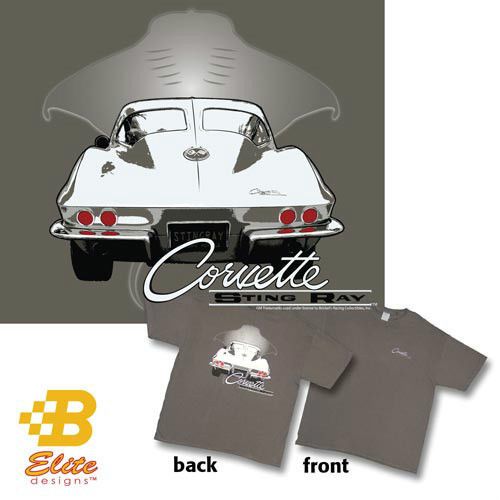 Corvette sting raytee shirt enjoy top down fun on route 66 gear headz products