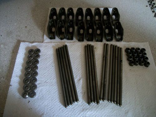 1987-98-small block chevy 305-350 a set or push rods&amp;rocker arms&amp;nuts
