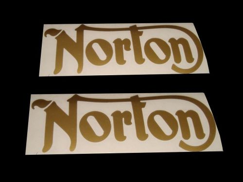 Pair of cut text stickers for norton commando/16h/es2 models