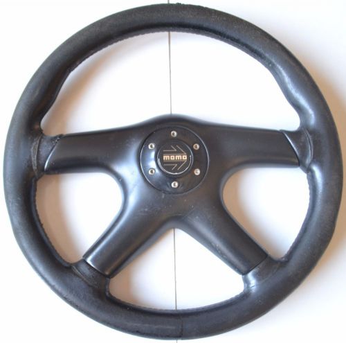 Momo 4 spoke steering wheel 360mm leather jdm classic toyota honda subaru mazda