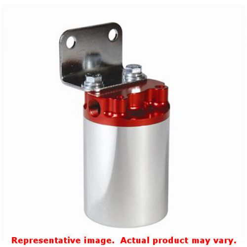 Aeromotive 12308 aeromotive fuel filter - canister style red/polished fits:univ