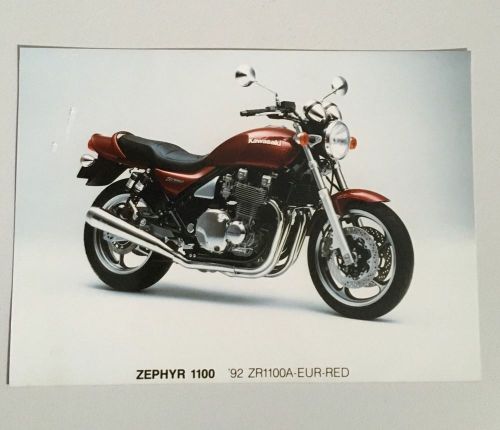 Kawasaki zephyr 1100 original advertising photo 1992 zr1100