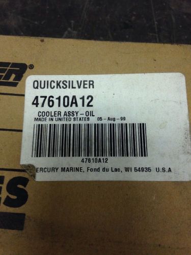 Mercruiser oil cooler race assy -oil, quicksilver  # 47610a12