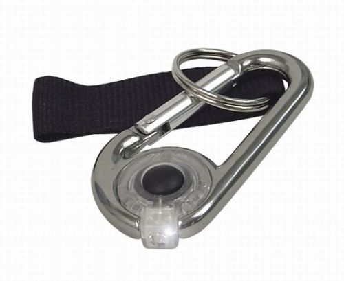 White led light key chain ring clip d-ring lanyard for car-home