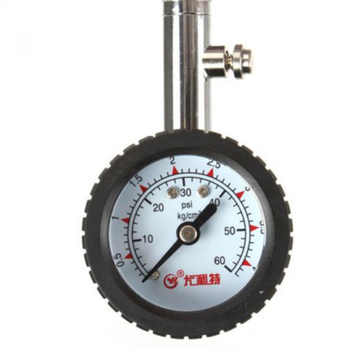 Car motorcycle vehicles dial tire gauge meter pressure tyre measure 0-60psi new