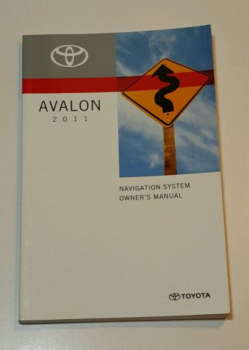 2011 toyota avalon navigation system owners manual limited factory original set