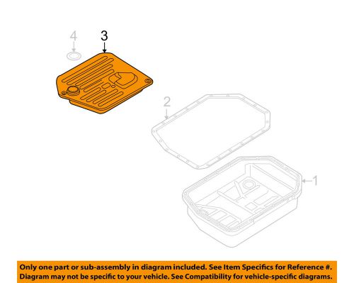 Bmw oem 00-03 x5 automatic transmission-filter 24341422673