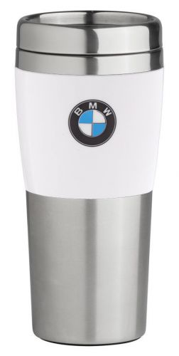Bmw white stainless thermo mug #80900435781