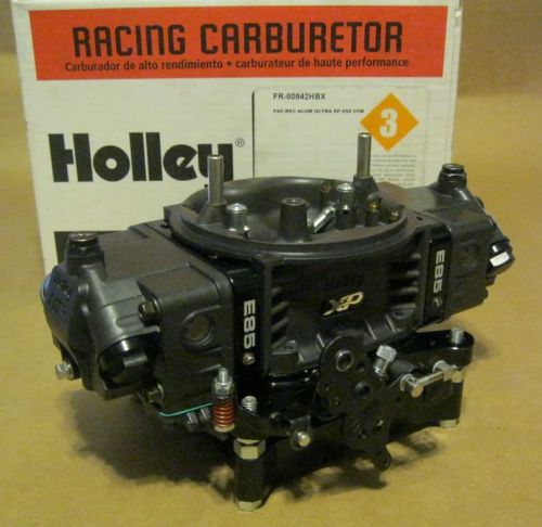 Holley 0-80842hbx 650cfm e85 aluminum ultra xp carburetor 4bbl race carb