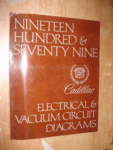 1979 cadillac wiring shop manual original wiring service book oem gm repair book