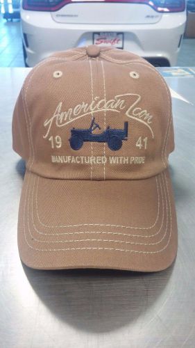 Brand new jeep willys american icon brown hat!!
