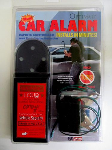 Optima ii plus remote controlled car alarm system - no tools required