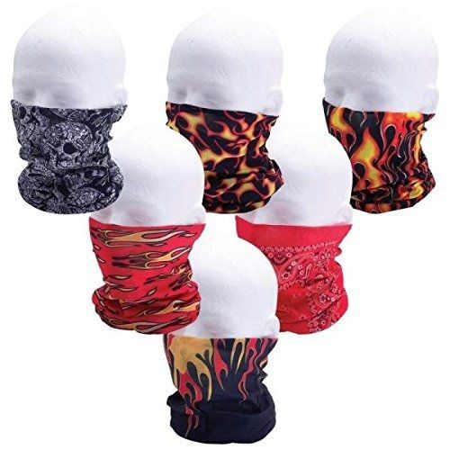 Casual outfitters 6pc tube headband set biker motorcycle face shield guards