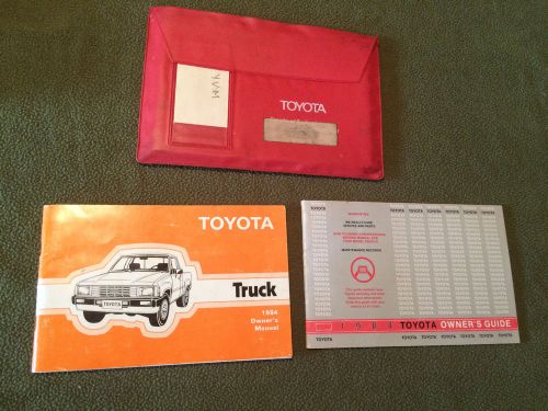 1984 toyota truck owners manual guide book operating instructions