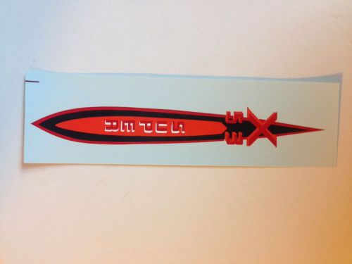 Western flyer x-53 x53 super seat post tube script decal. top quality exclusive.