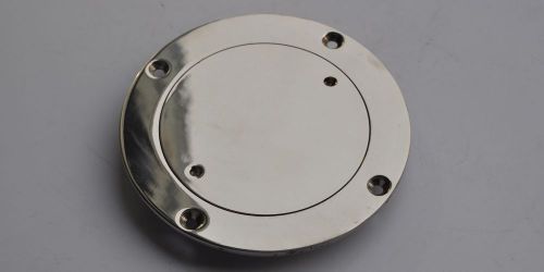 Boat / marine 4&#034; 316 stainless steel deck plate