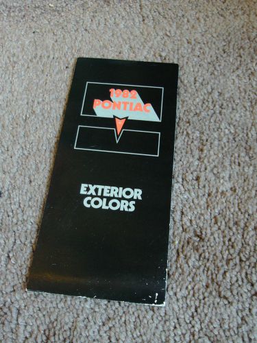 1982 pontiac exterior colors sales brochure firebird trans am grand prix paint