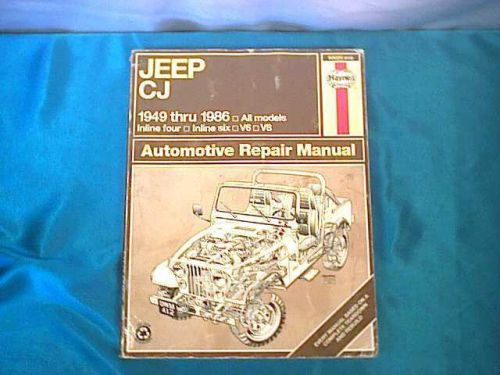Haynes manual * jeep cj 2-7 scrambler renegade laredo golden eagle 1949-1986