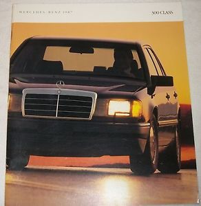 1987 mercedes benz 300 class sales brochure