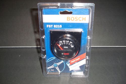 Bosch style line 2&#034;&#034; electrical voltmeter gauge (black) fst8215