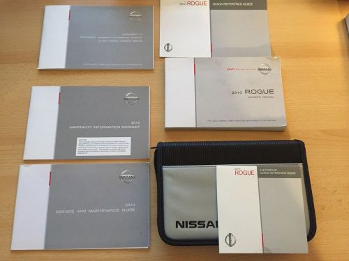 2010 nissan rogue owners manual with case &amp; supplements &amp; reference dvd
